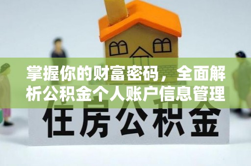 平阴掌握你的财富密码，全面解析公积金个人账户信息管理与优化