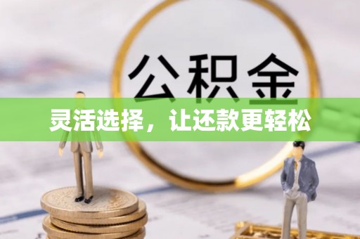 平阴灵活选择，让还款更轻松