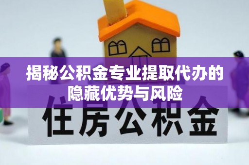 平阴揭秘公积金专业提取代办的隐藏优势与风险