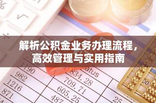 平阴解析公积金业务办理流程，高效管理与实用指南