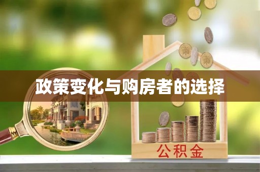 平阴政策变化与购房者的选择