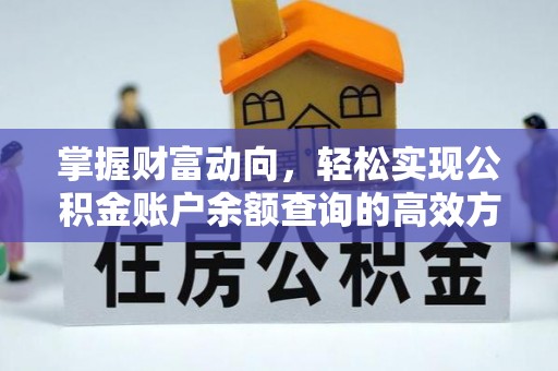 平阴掌握财富动向，轻松实现公积金账户余额查询的高效方式