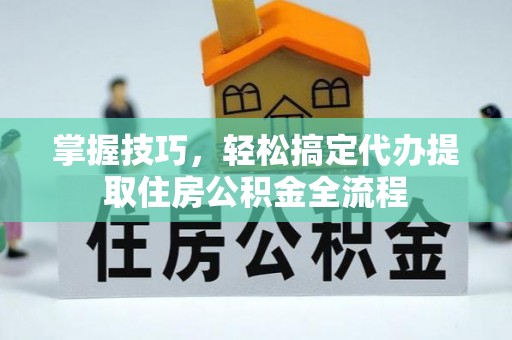 平阴掌握技巧，轻松搞定代办提取住房公积金全流程