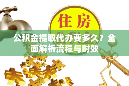 平阴公积金提取代办要多久？全面解析流程与时效